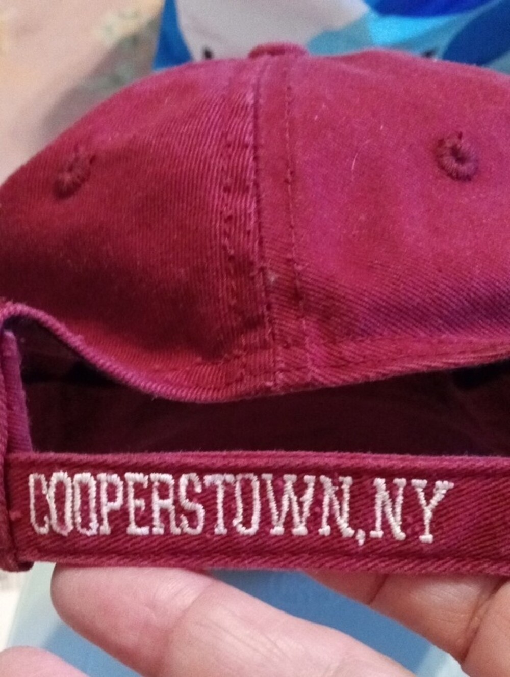 47 Brand Maroon Baseball Hall of Fame Cap with White Embroidery - Picture 2 of 5